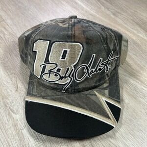 VTG Bobby Labonte Camo Snapback Hat NASCAR Racing Competitor View Real Tree Cap